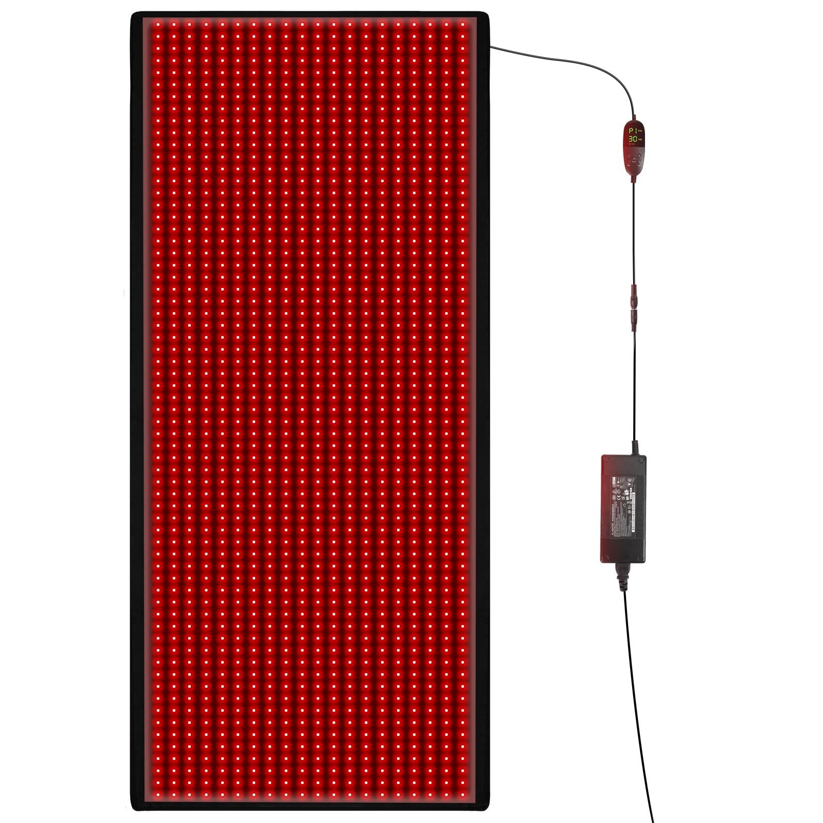 New 1280pcs LED 660nm Red Light Therapy Mat 850nm Near Infrared Light Therapy Devices Large Pads for Whole Full Body Pain Relief | Amazon (US)