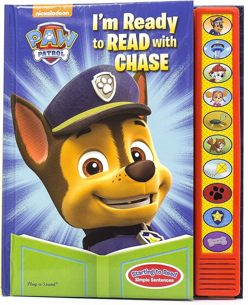Paw Patrol - I'm Ready To Read with Chase Sound Book - Play-a-Sound - PI Kids | Amazon (US)