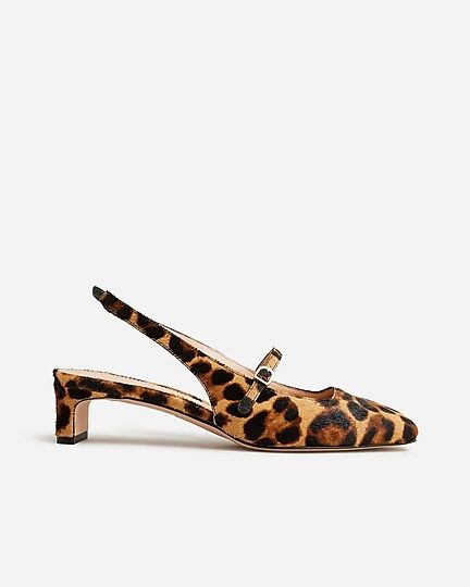 Layla slingback Mary Jane heels in leopard calf hair$198.00-$218.00Select Colors$149.50Leopard Ha... | J.Crew US