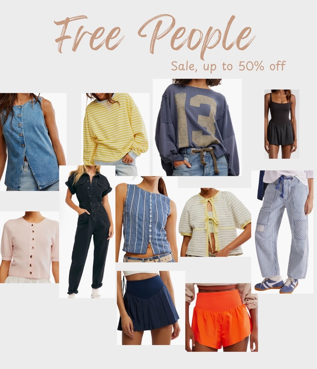 Free People Sale!  Up to 50% off. 

#freepeople #sale #fpsale #fpmovement #salealert 

#LTKFindsUnder100 #LTKStyleTip #LTKSaleAlert