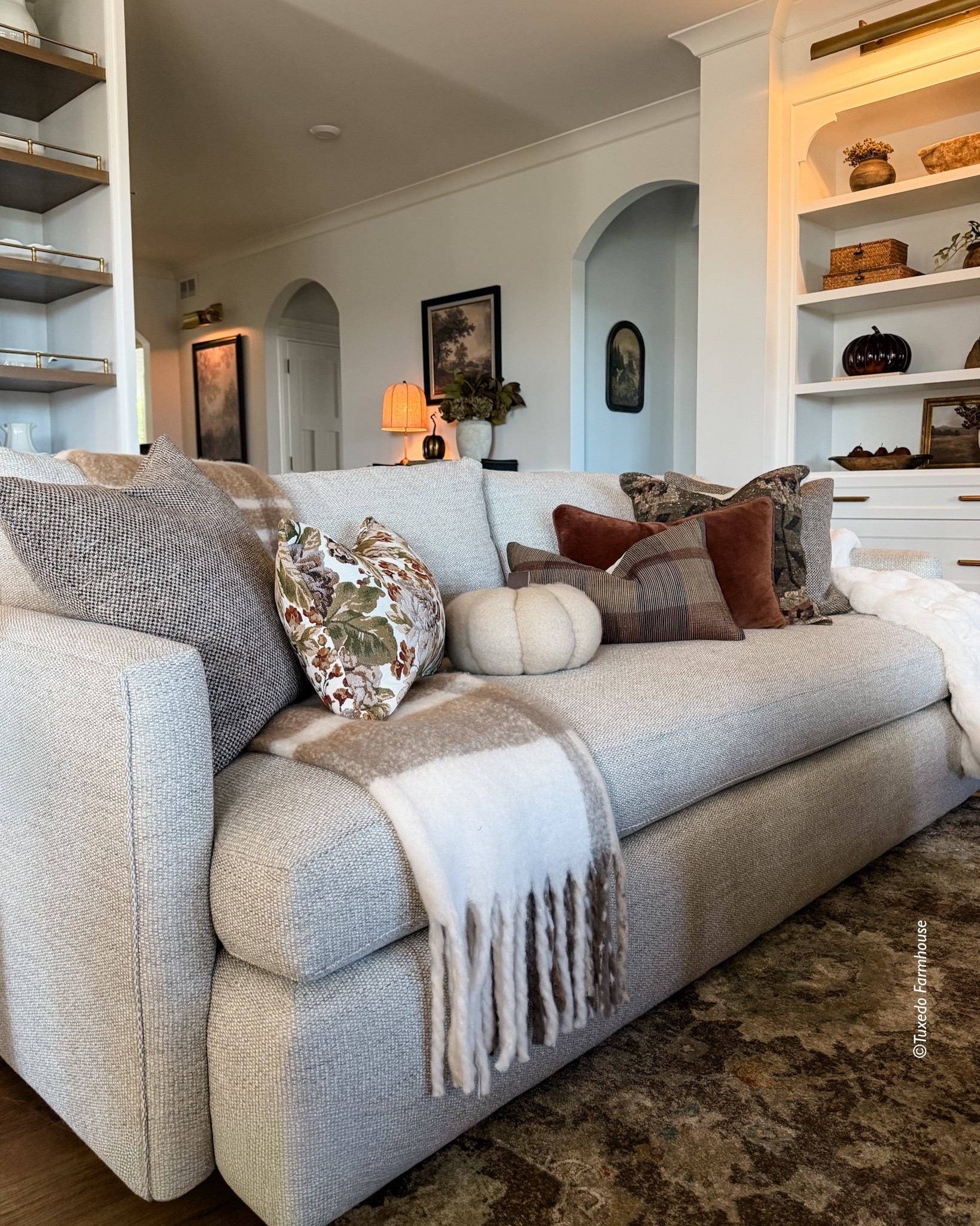 I’m still in love with my sofa! And it’s on sale! It is beautiful and so comfy. It is 93x41 and the fabric is Taft Cement. This color goes with everything — taupes and grays.

#LTKSeasonal #LTKHome #LTKSaleAlert