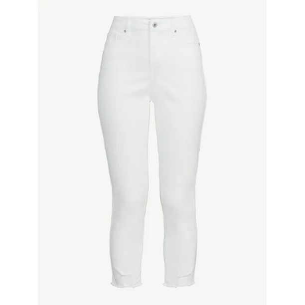 Sofia Jeans by Sofia Vergara Women's Rosa Curvy Ripped High-Rise Ankle Jeans - Walmart.com | Walmart (US)