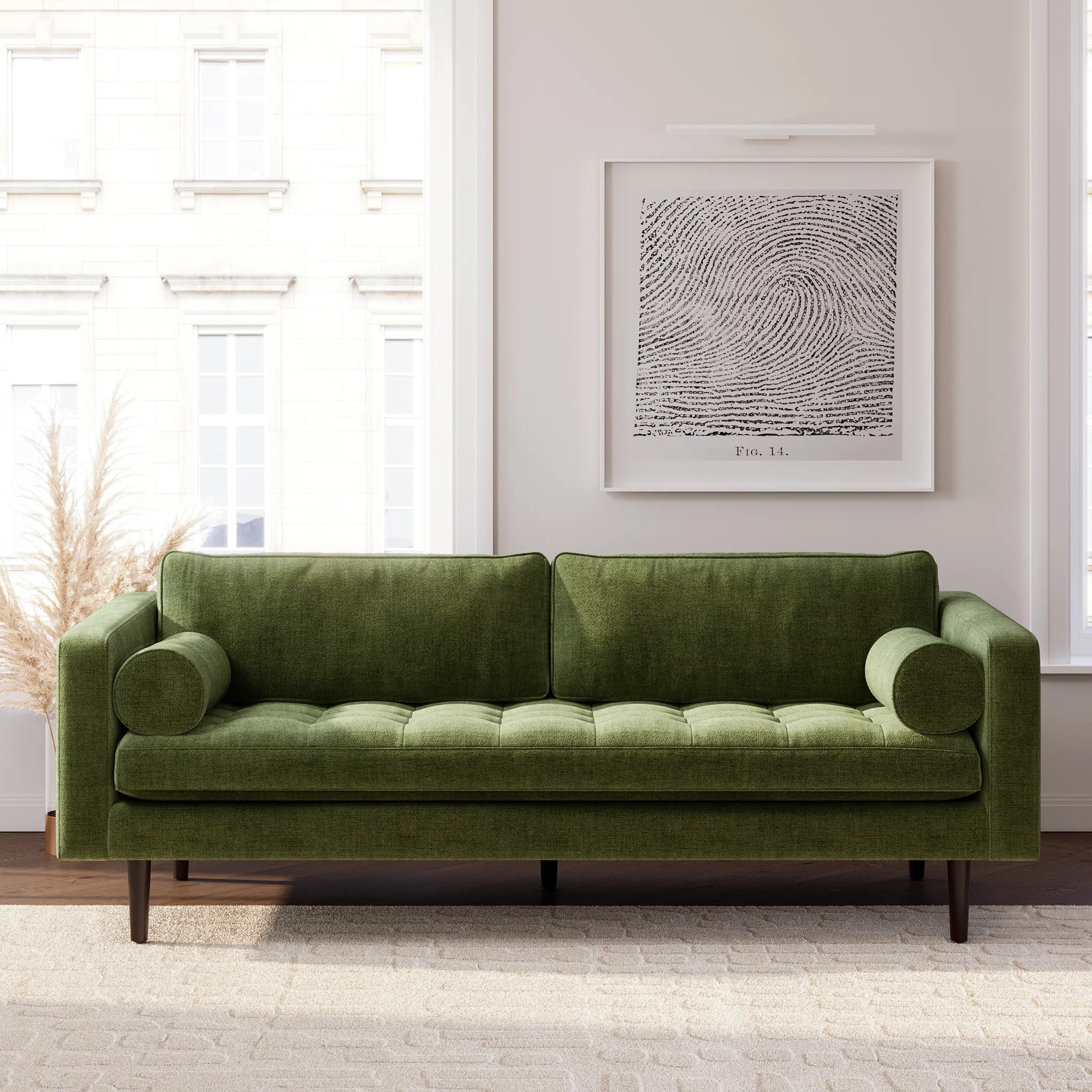 Napa 88.5'' Upholstered Fabric Sofa | Wayfair | Wayfair North America