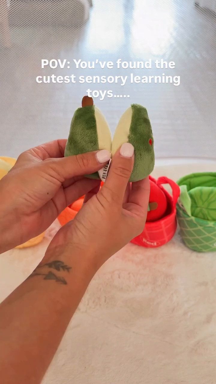 These fruit and vegetable baskets are not only adorable, but they help your child to be able to color sort, and learn their vegetables and fruits and each item offers something different to help them explore sensory skills.

#babytoys #kidstoys

#LTKBaby #LTKKids