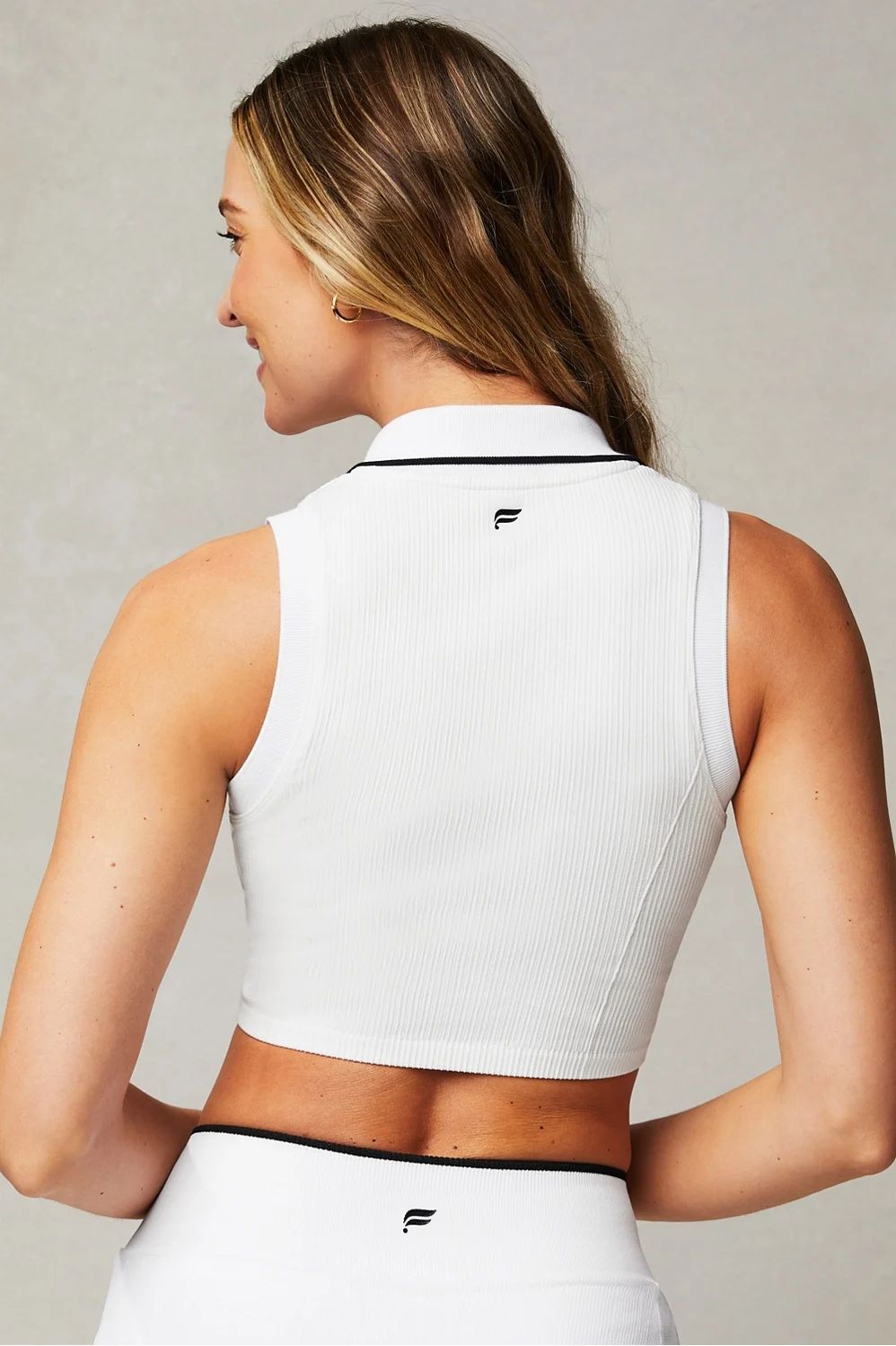 Seamless Polo Cropped Tank | Fabletics - North America