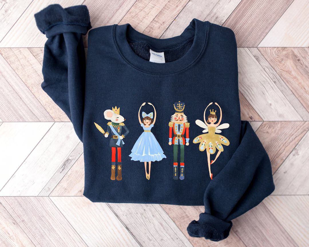 Nutcracker Sweatshirt Christmas Sweatshirt Sugar Plum Fairy - Etsy | Etsy (US)