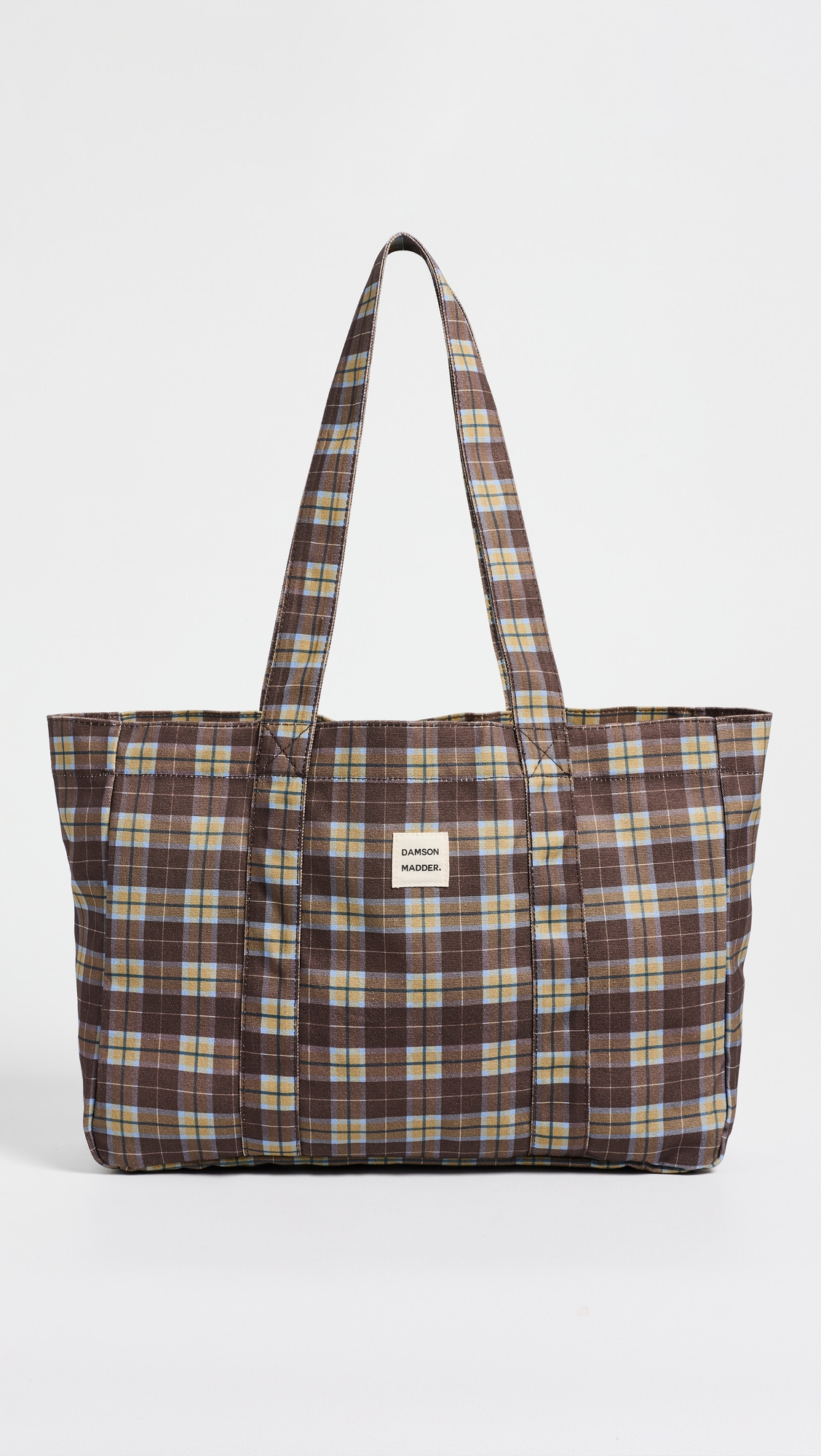 Damson Madder Cocoa Check Tote Bag Multi One Size | Shopbop