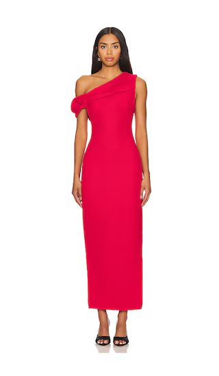 x REVOLVE Williamston Dress in Scarlet | Red Dress Outfit | Red Wedding Guest Dress | Revolve Clothing (Global)