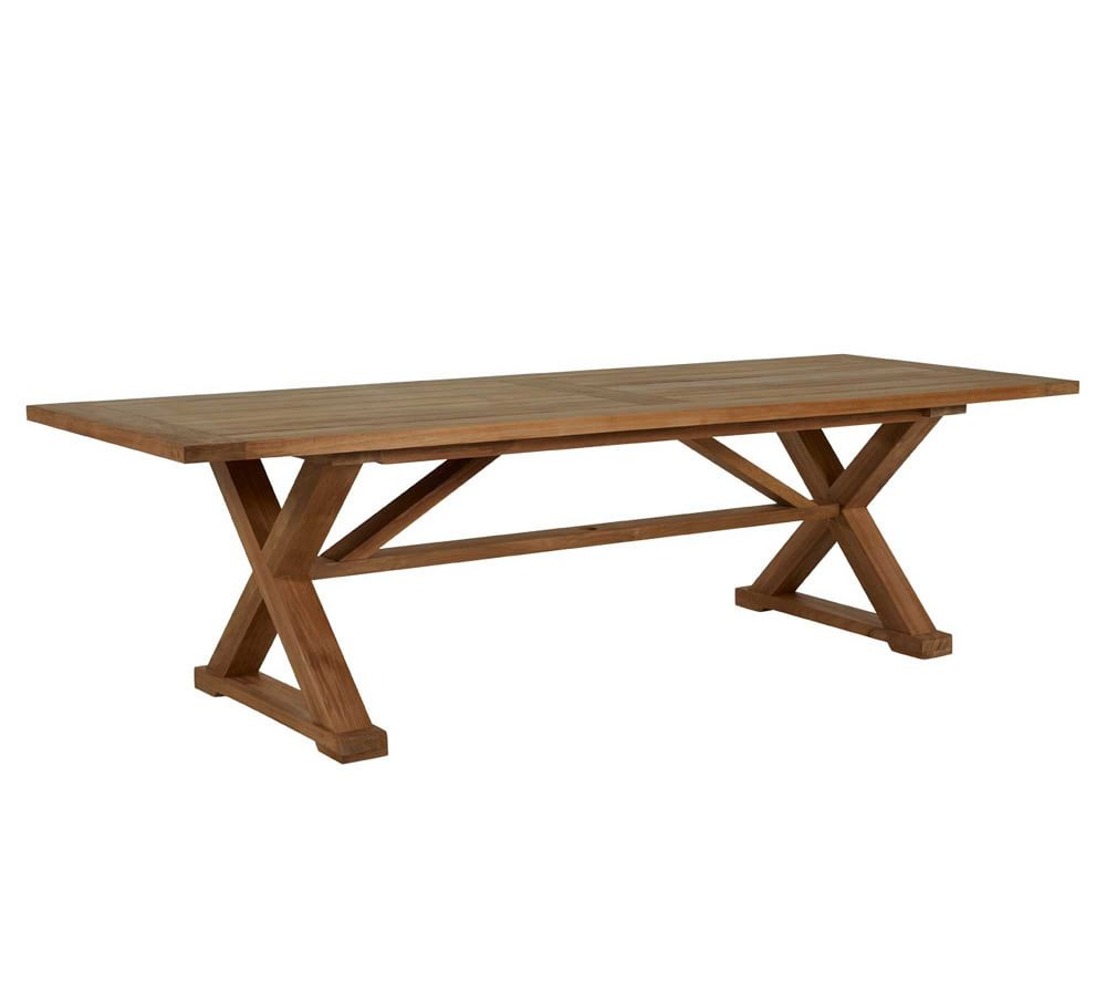 Karena 108" Teak Rectangular Dining Table | Pottery Barn (US)