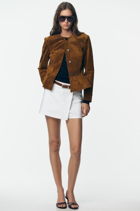 BELTED WRAP SKORT | Zara US
