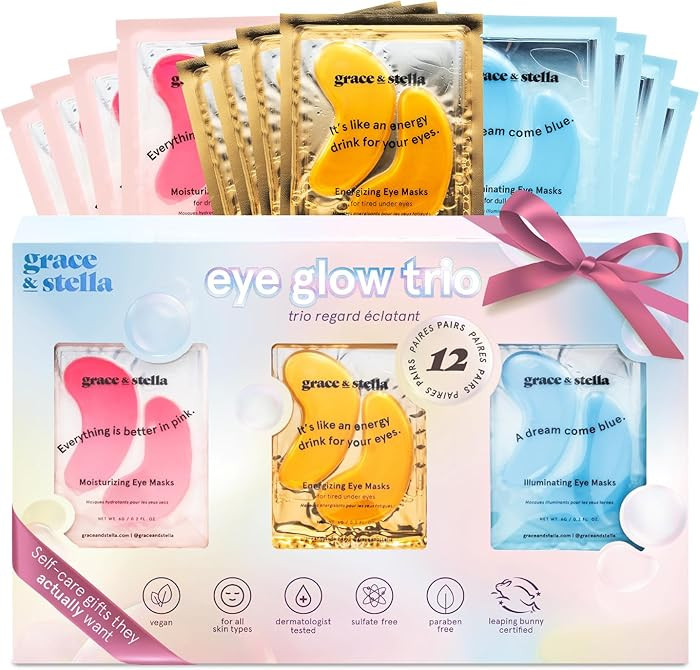 grace & stella Award Winning Under Eye Patches (12 pairs) Eye Masks for Puffy Eyes & Dark Circles... | Amazon (CA)