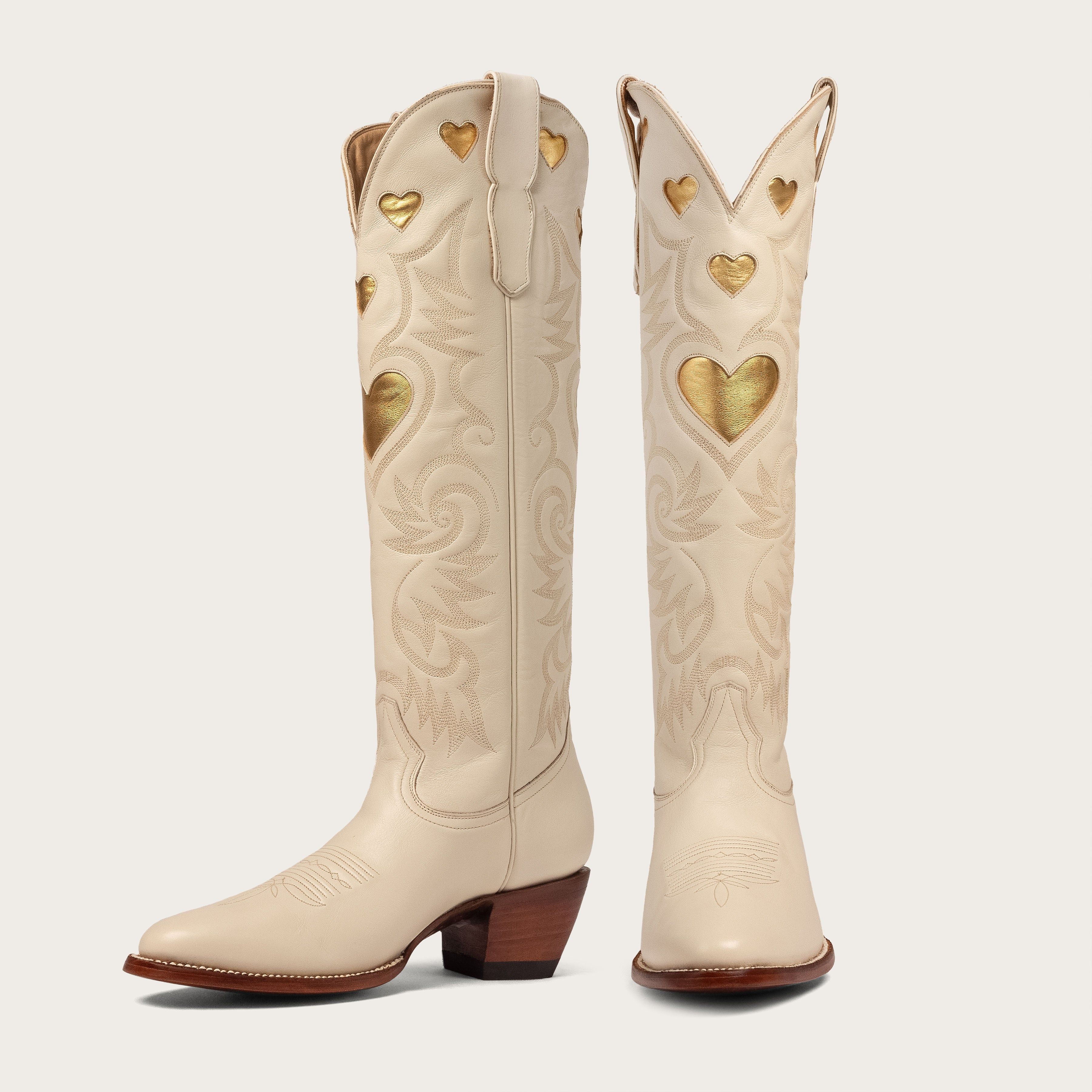 Bone & Gold Heart Boot Limited Edition | CITY Boots
