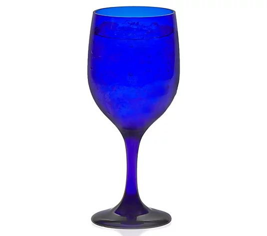 Libbey Premiere Cobalt Set of 12 Wine Glasses - QVC.com | QVC