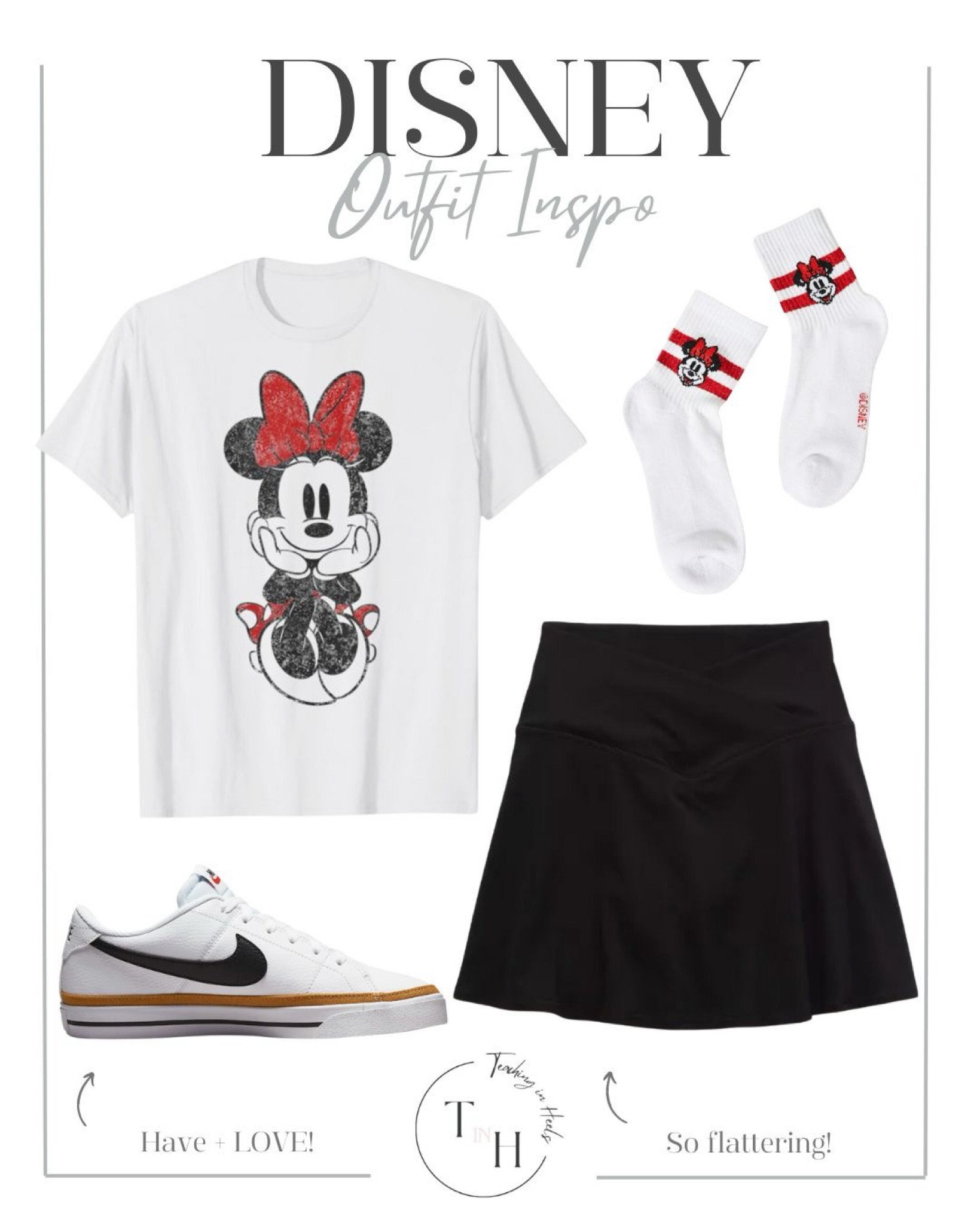Minnie shirt  aerie offline skort  minnie crew socks  nike tennis shoes  nike sneakers  theme park OOTD  spring break OOTD  casual OOTD   teacher OOTD  teacher style  teacher work style  teacher ootd  teacherfit  ootd  trendteacher  teacher outfits  teacher ootd  

#LTKsalealert #LTKSpringSale #LTKstyletip