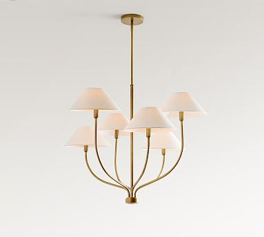 Chambers Metal Staggered Chandelier (36") | Pottery Barn (US)