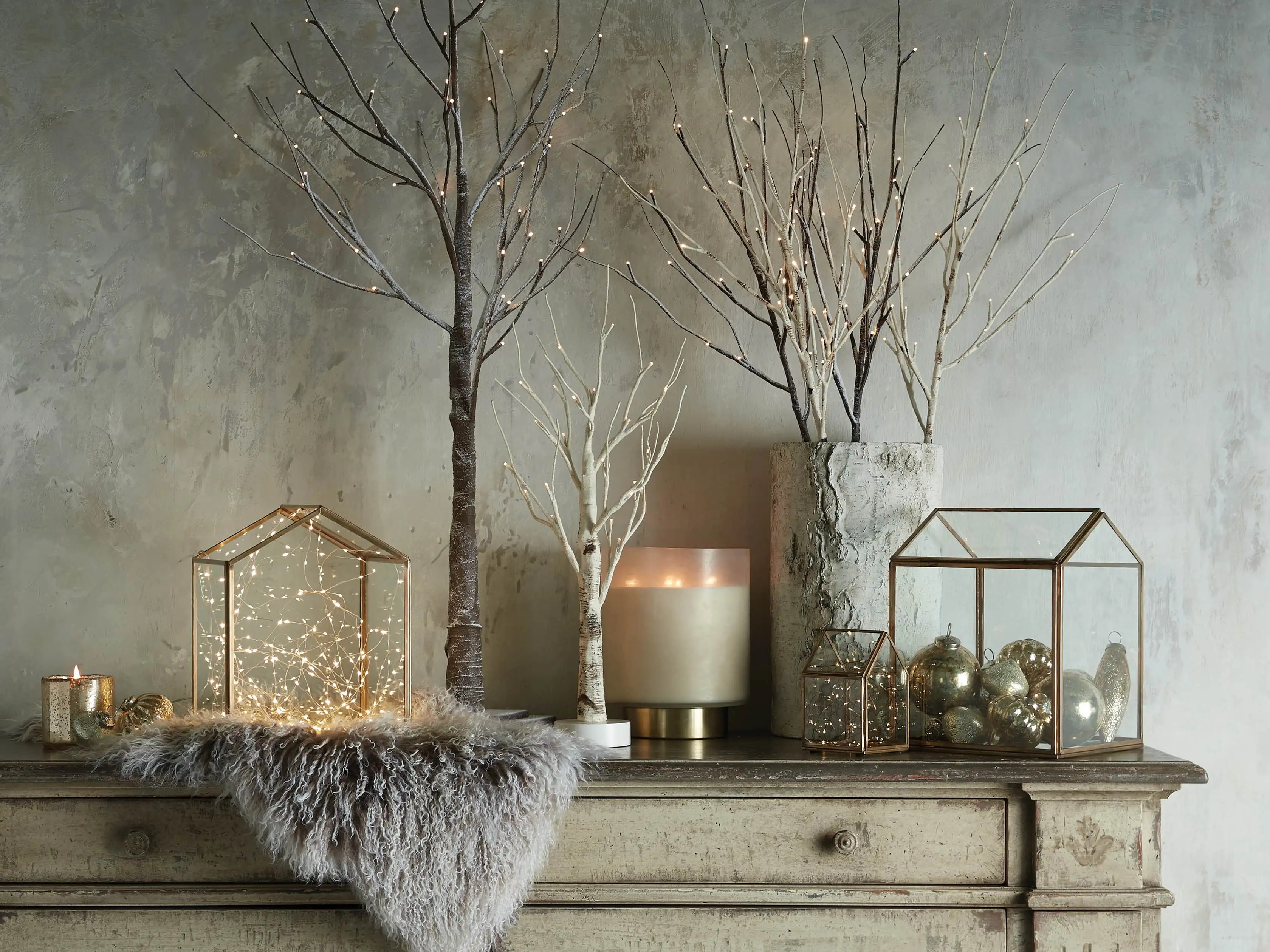 Aurora Lighted Birch Tree | Arhaus
