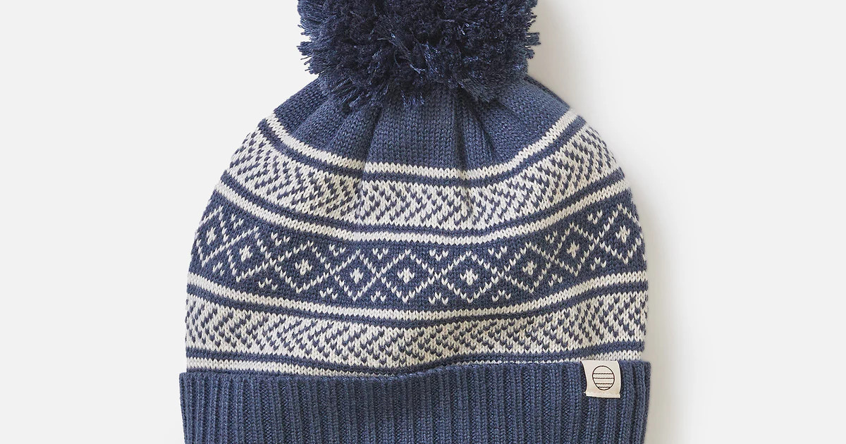 Fair Isle Pom Beanie | Marine Layer