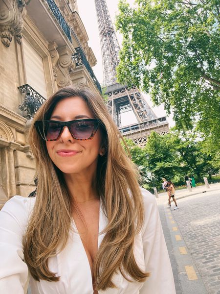 Summer in Paris look—Square cat eye sunglasses from Amazon! Great for traveling because I’m always worried about my nice sunnies getting scratched/lost/etc. 

These are so affordable, so they are a great option that can be tossed in your purse if you’re in a hurry while on the go! 

#LTKFind #LTKtravel #LTKstyletip