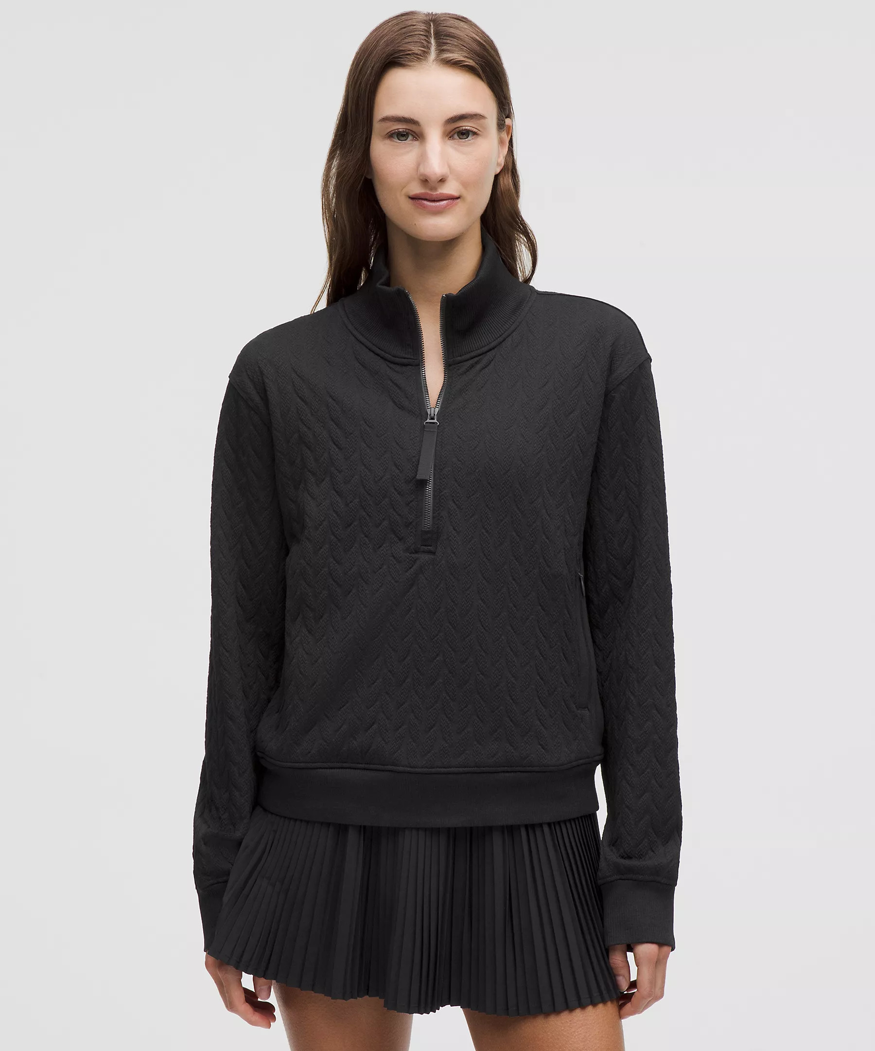 Engineered Warmth Cable-Knit Half Zip | Lululemon (US)