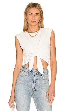 Lovers and Friends Cybil Tie Front Top in White from Revolve.com | Revolve Clothing (Global)