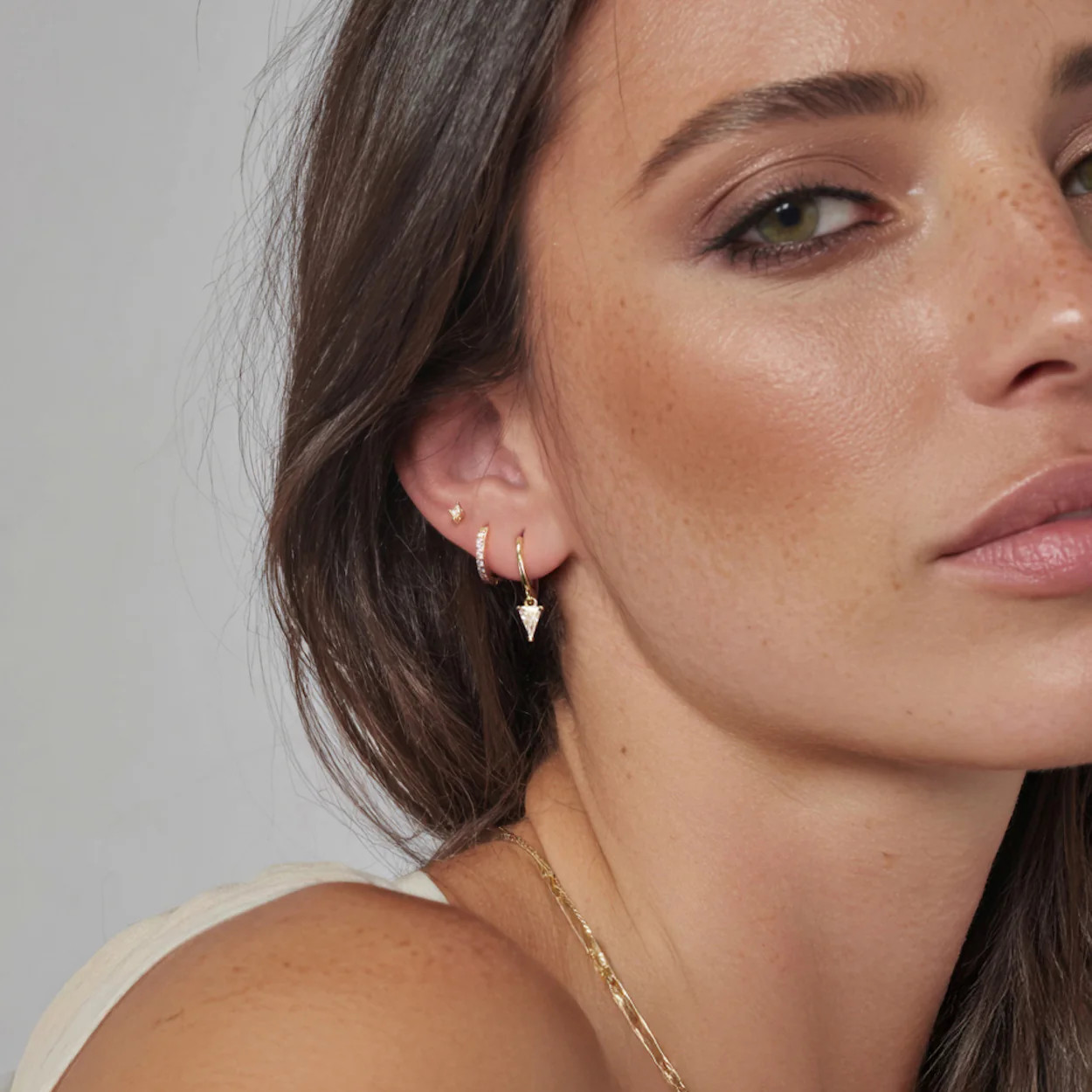 Diamond Daphne Drop and Hoop Earring Sets | Eyrful Artistry