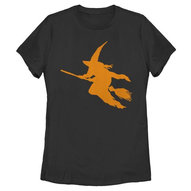 Women's Lost Gods Halloween Witch on a Broomstick T-Shirt | Target