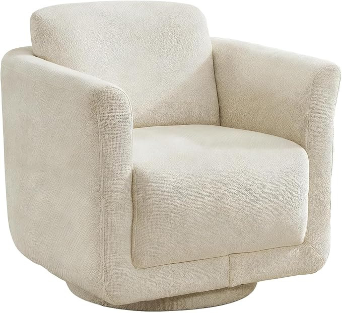 Swivel Accent Chair, 360° Chenille Barrel Swivel Chair for Living Room, Reading Nook Chair for B... | Amazon (US)
