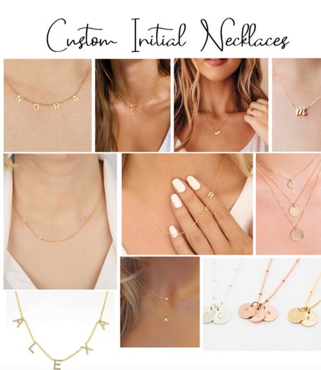 Mother’s Day gift idea: custom initial necklaces!!! 

#LTKGiftGuide #LTKbump #LTKfamily