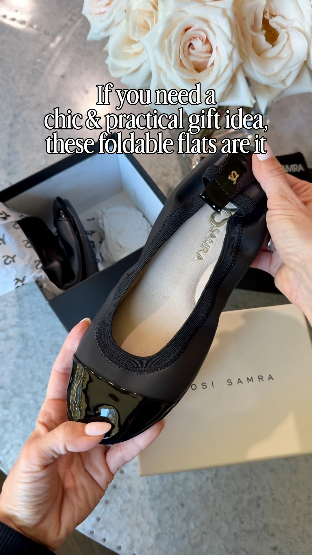 Unboxing the cutest little luxury! On sale now, 35% off! Yosi Samra foldable ballet flats are chic, comfy, and truly go with everything. Such a good gift idea for the holidays, travel lovers, or anyone who’s always on the go🤍


#LTKCyberWeek #LTKGiftGuide #LTKHoliday