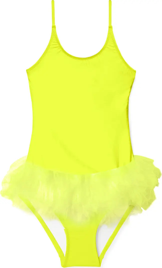 Stella Cove Kids' Neon Tulle One-Piece Swimsuit | Nordstrom | Nordstrom