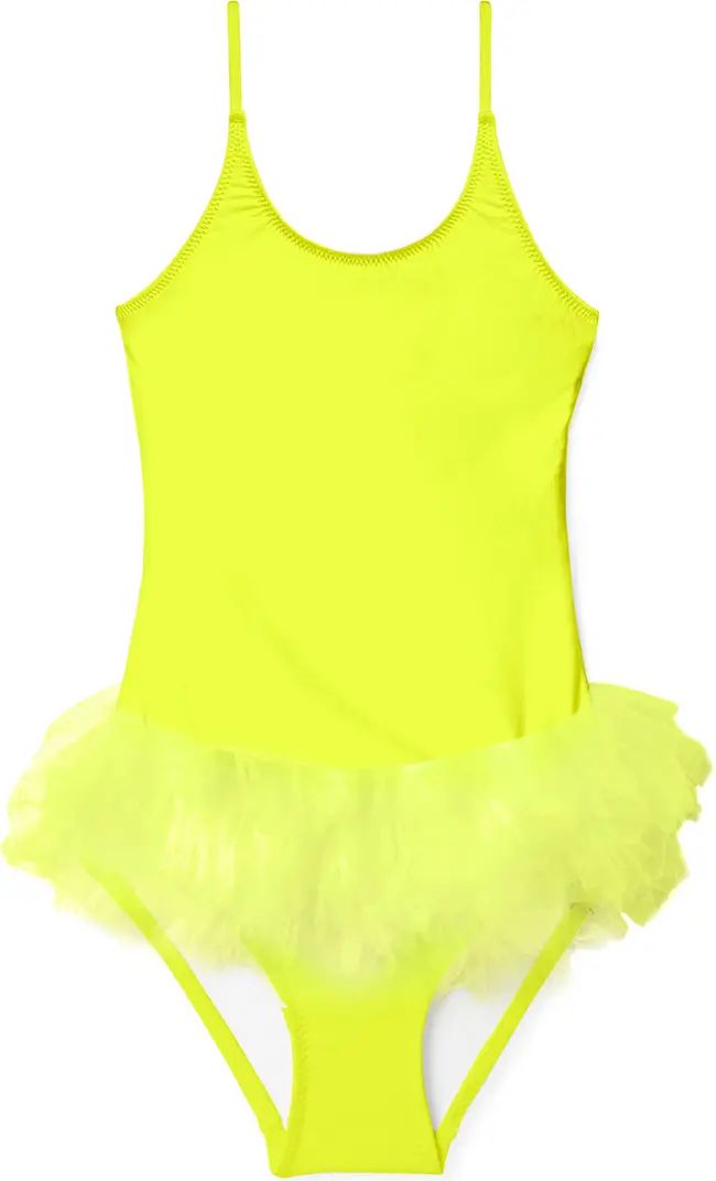 Stella Cove Kids' Neon Tulle One-Piece Swimsuit | Nordstrom | Nordstrom