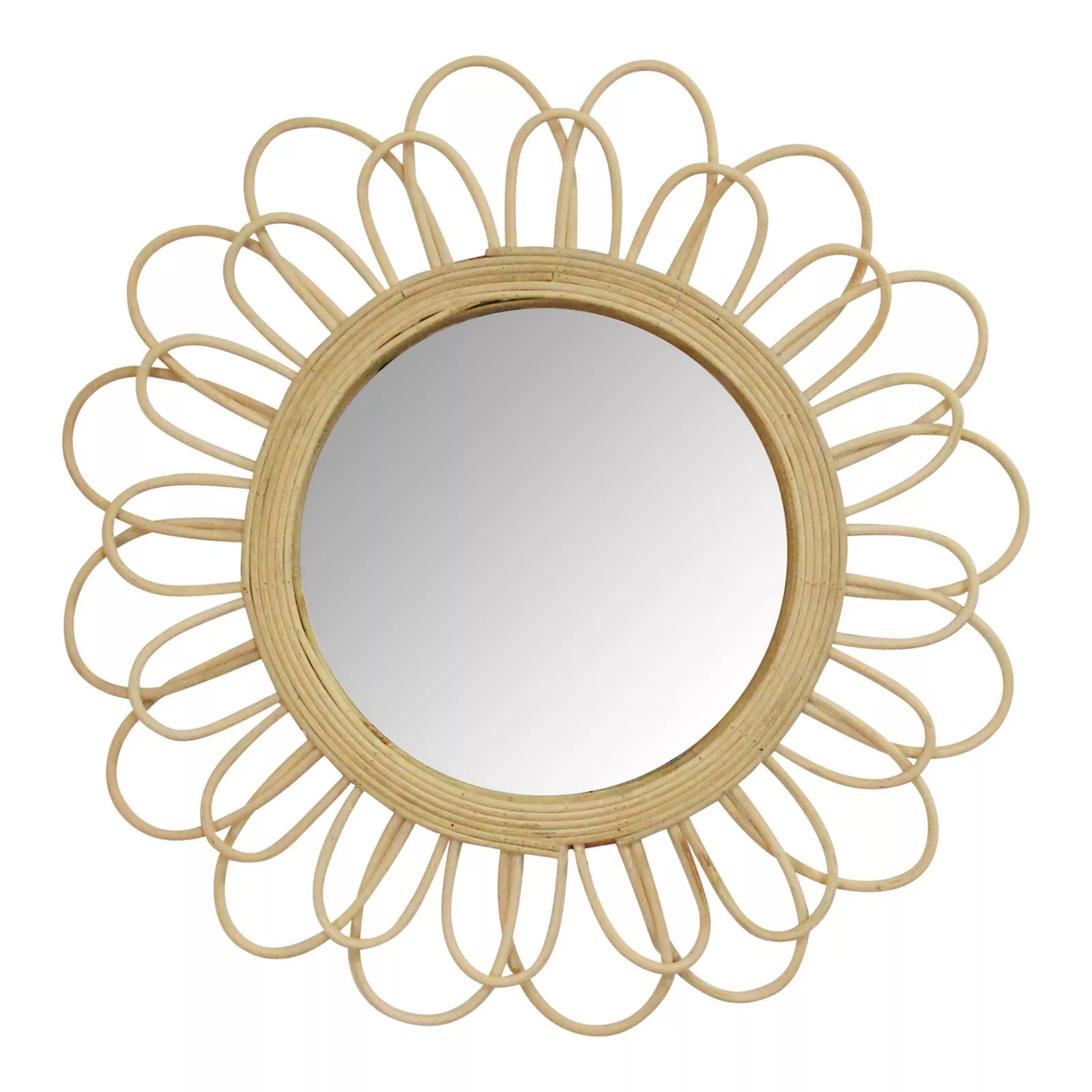 Stratton Home Decor 18.25"" Diana Rattan Wall Mirror, Natural | Kohl's