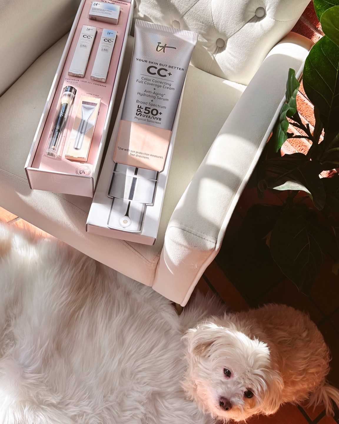 One of the giant gifts I have received and love. #ITCosmeticsgiftedme this set of their new foundations and brushes.  I have been using this line for years, and the love is getting stronger and stronger once I learned the right method of applying and selecting their best brush.  I can't wait to try the Brush #117 for a "make-up but no make-up" skin-like look! 

#LTKBeauty #LTKOver40