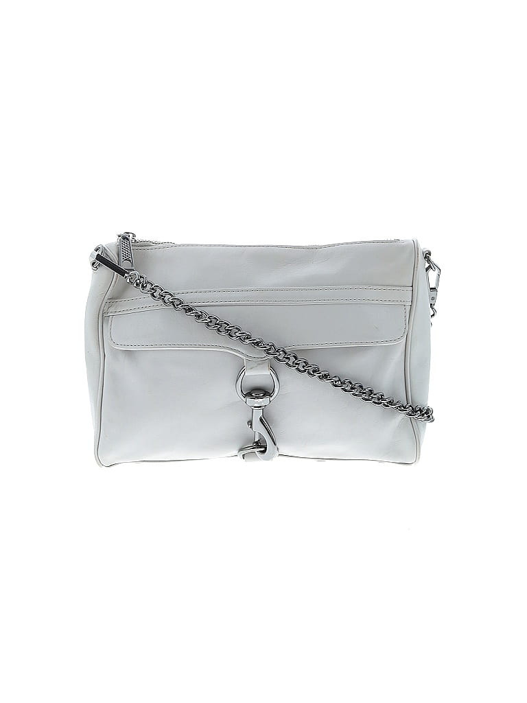Rebecca Minkoff 100% Leather Gray Ivory Leather Crossbody Bag One size - 70% off | ThredUp (US)