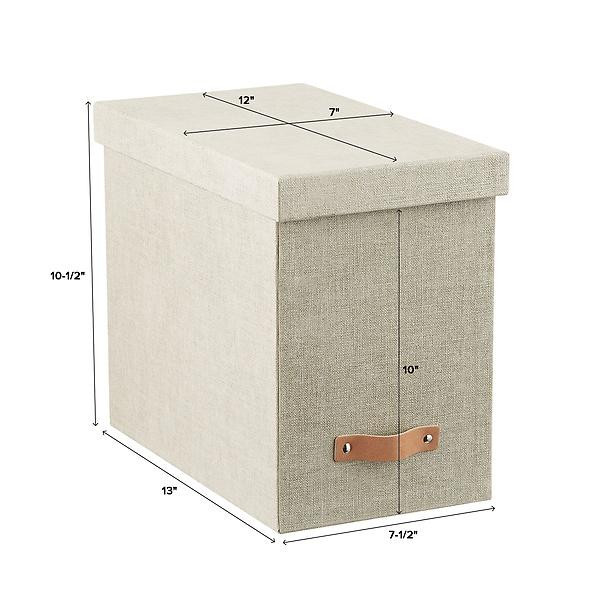 Bigso Woodgrain Desktop File Black | The Container Store