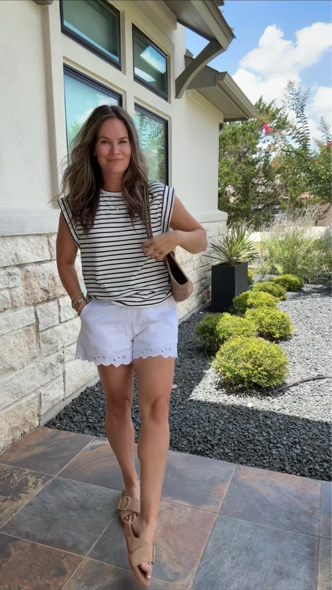 The kind of outfit you can wear to brunch, shopping, or on vacation. These shorts are so versatile!

#LTKootd #LTKmomlife #LTKSeasonal