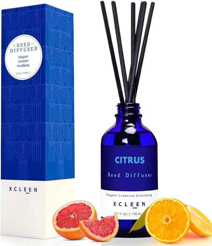 Citrus Scented Reed Diffuser, Orange, Lime & Lemon Oil Reed Diffuser, Real Citrus! Holiday Home F... | Amazon (US)