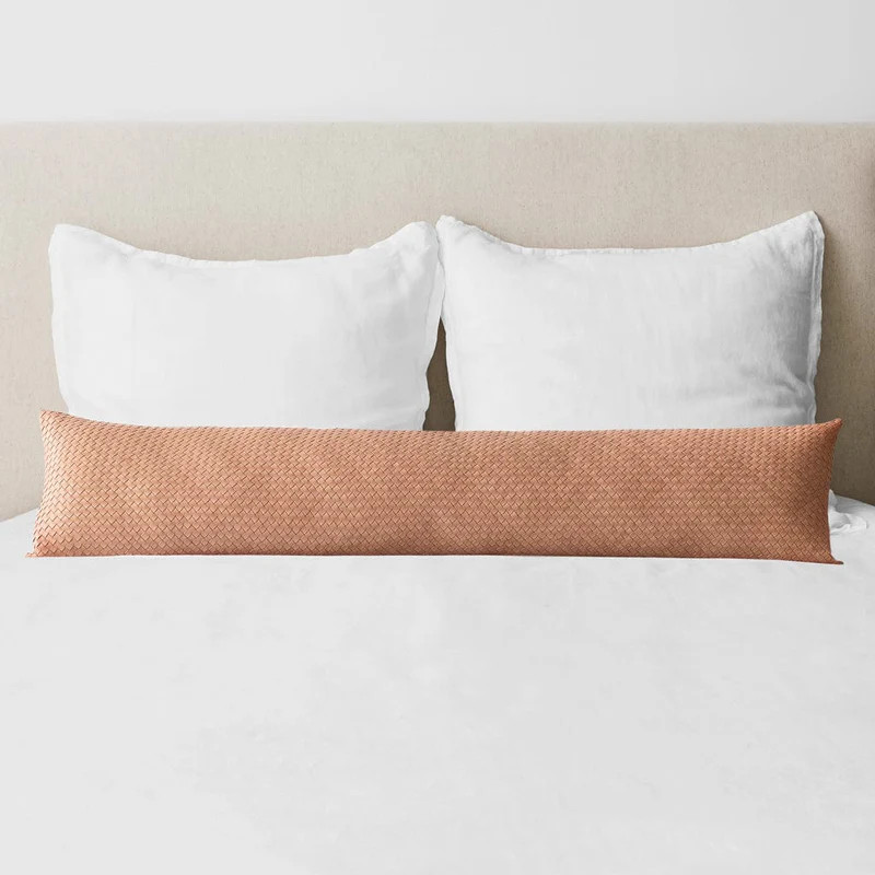 Dhara Leather Lumbar Pillow | The Citizenry