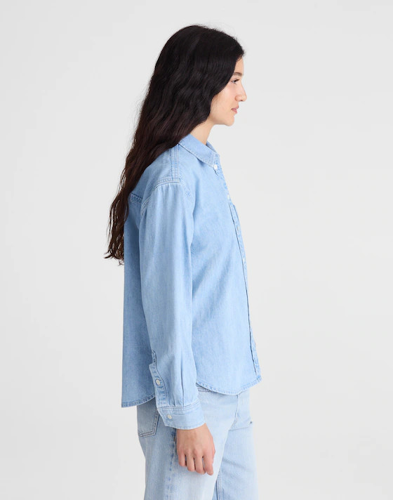 The Denim Easy Shirt in Laguna Wash | Madewell