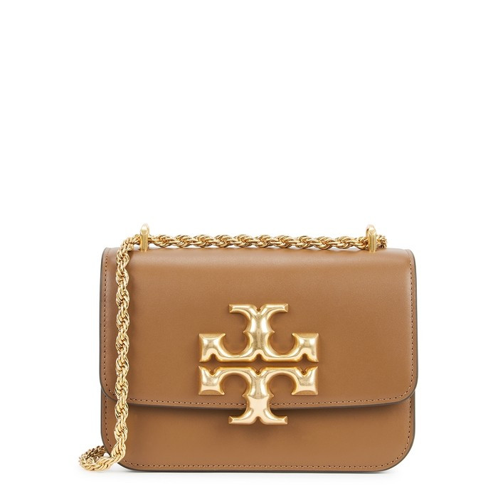 Tory Burch Eleanor Small Brown Leather Shoulder Bag | Harvey Nichols (Global)