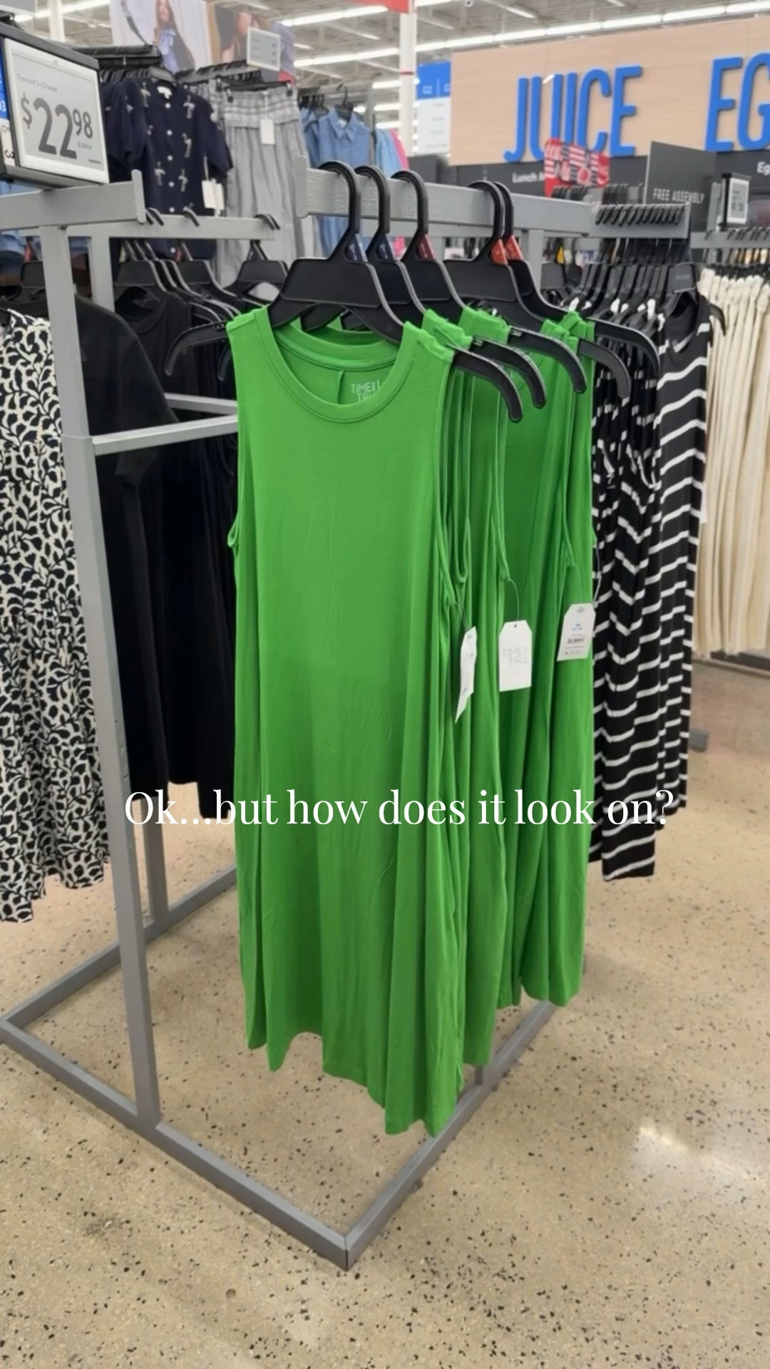 One of Walmart most popular dresses year after year is back in a new bright green hue! I went up one size to a medium. #walmartfashion

#LTKOver40