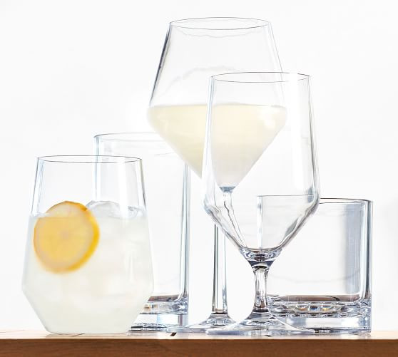 Happy Hour Acrylic Wine Glasses | Pottery Barn (US)