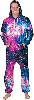 Women Men Long Sleeve Playsuit Adult Onesie Jumpsuit Pajamas | Amazon (US)