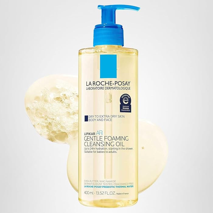 La Roche-Posay Lipikar AP+ Gentle Foaming Cleansing Oil, Gentle Oil Cleanser for Face and Body Fo... | Amazon (US)
