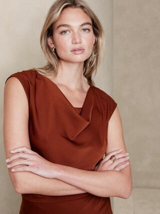 Cowl-Neck Top | Banana Republic Factory