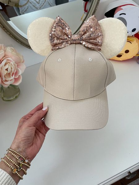 The cutest Minnie Mouse ears baseball cap from Etsy 
Disney vacation 

#LTKtravel #LTKfindsunder100