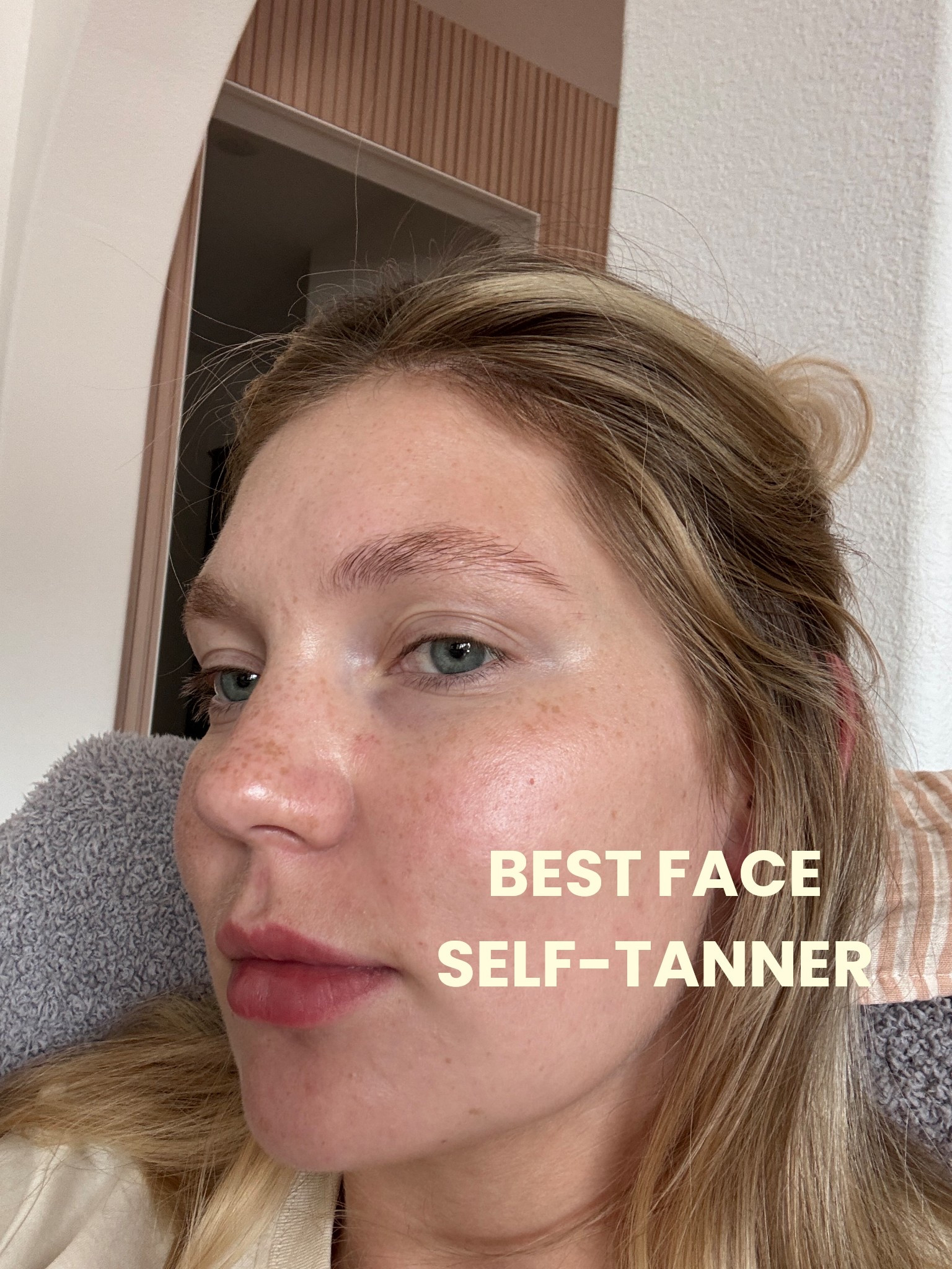 My postpartum hack, apply self tanner and that’s the makeup routine 🤌🏼 

#LTKSummerEdit