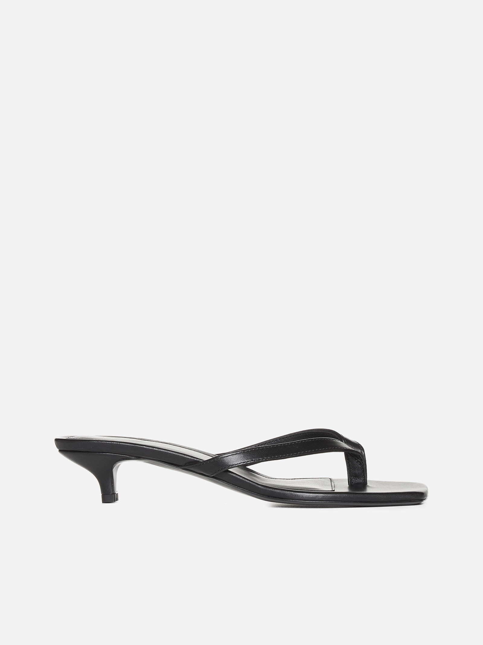 Leather toe-post sandals | D'ANIELLO BOUTIQUE