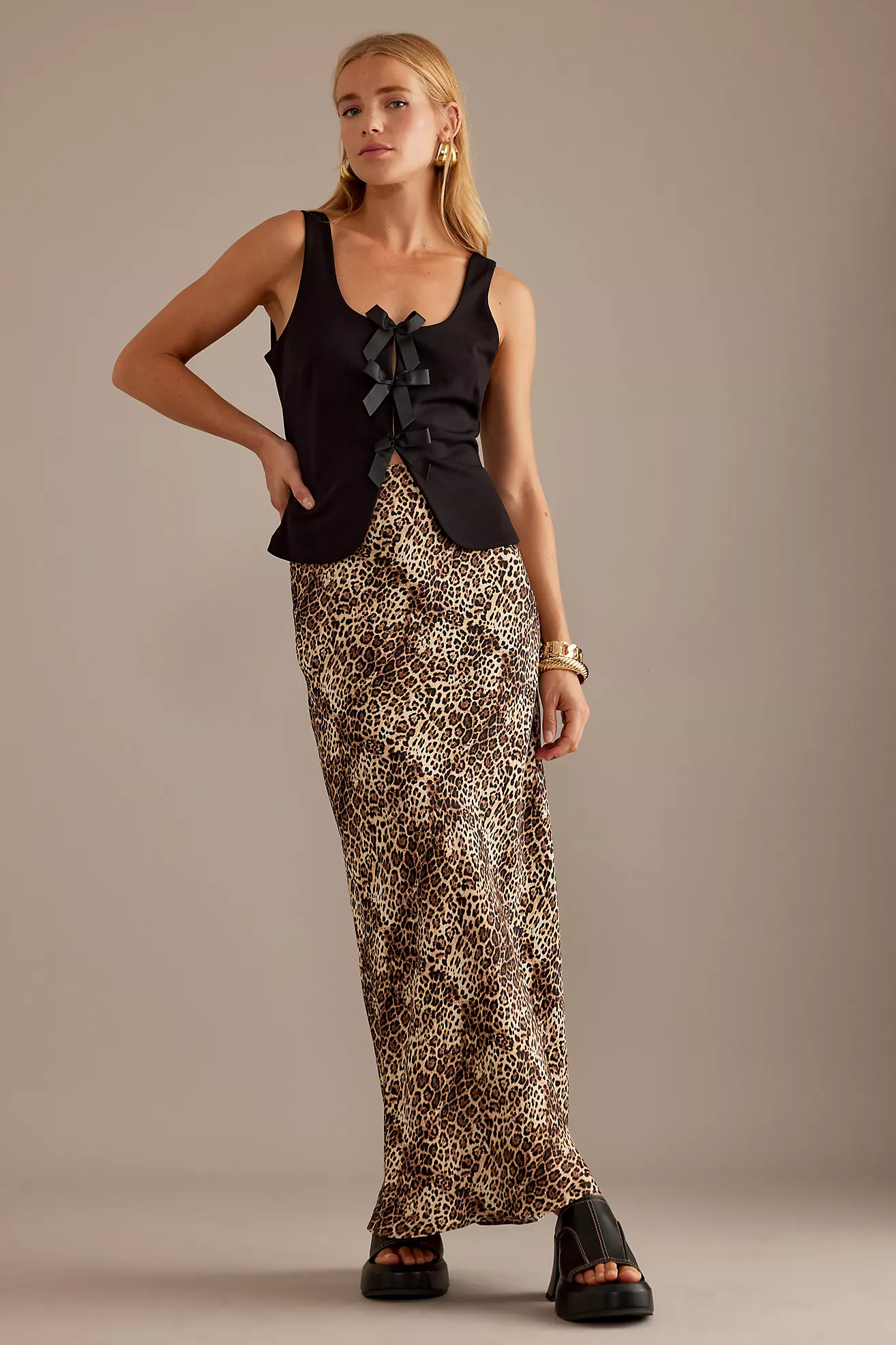 Satin Bias Maxi Slip Skirt | Anthropologie (UK)