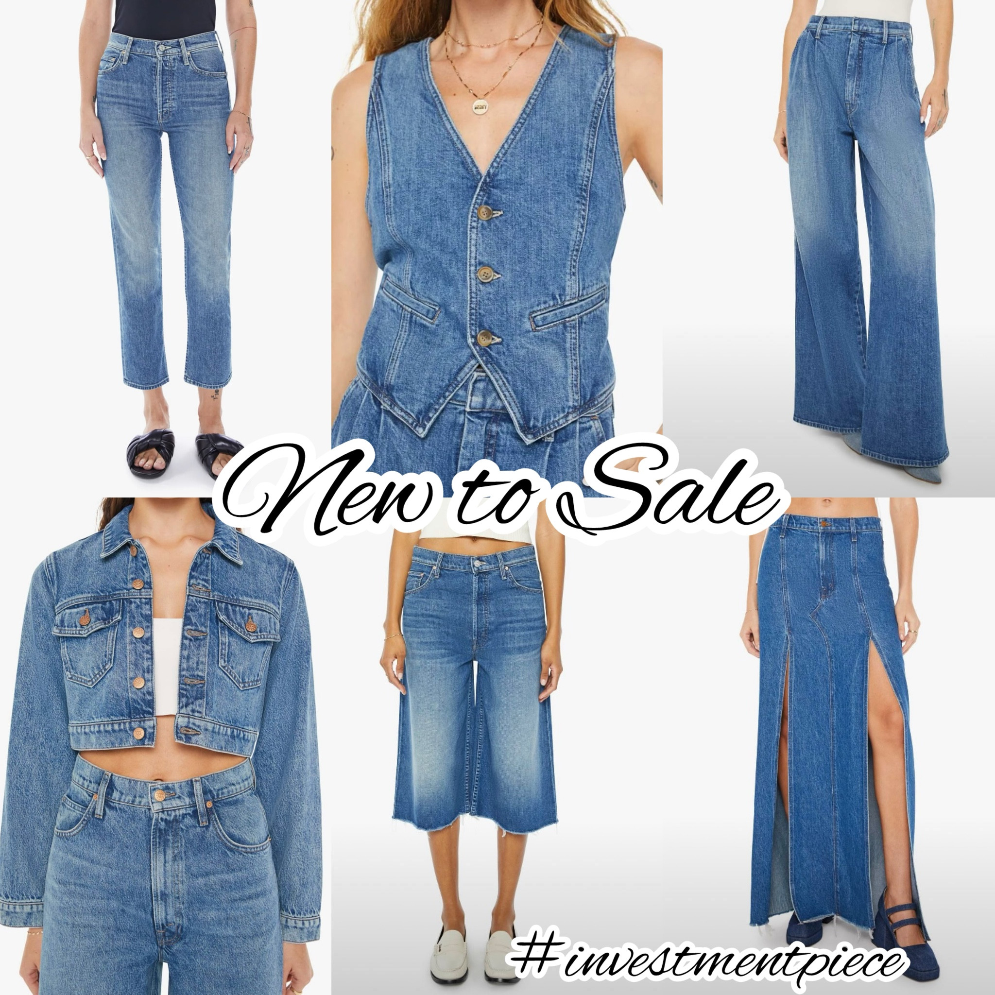 Cult fave denim- from crops to trousers to skirts and jackets. New to sale and up to 50% off @mother #investmentpiece 

#LTKSeasonal #LTKStyleTip #LTKSummerSales